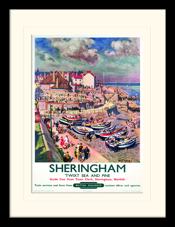 Sheringham Mounted & Framed 30 x 40cm Print