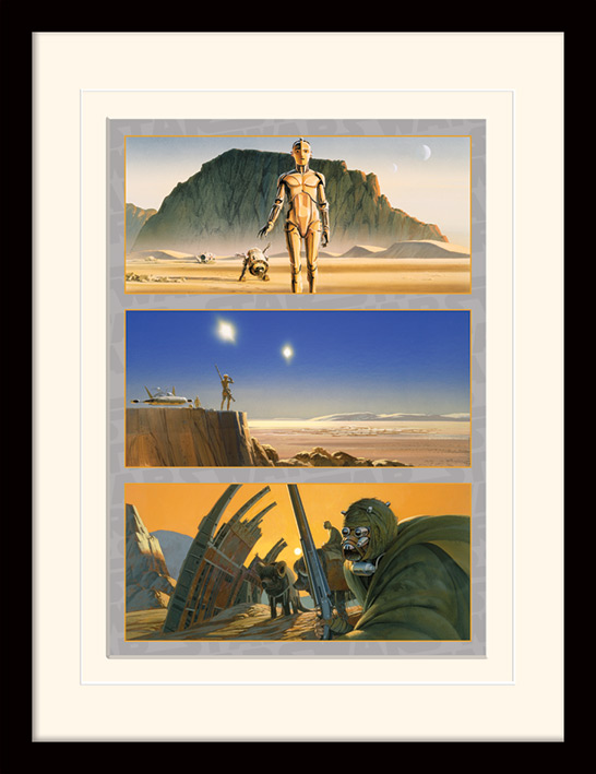 Star Wars (Tatooine: The Saga Begins) Mounted & Framed 30 x 40cm Prints