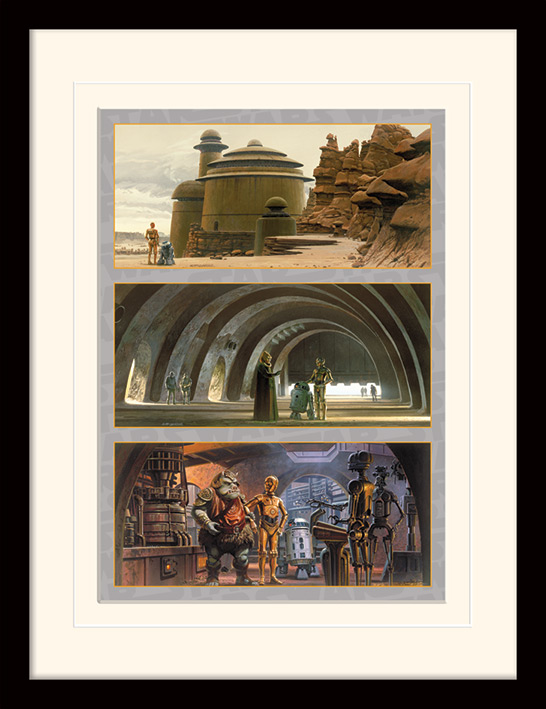 Star Wars (Arrival at Jabba's Palace) Mounted & Framed 30 x 40cm Print