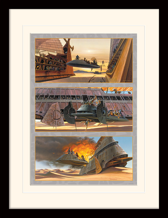 Star Wars (Fight For Freedom) Mounted & Framed 30 x 40cm Prints