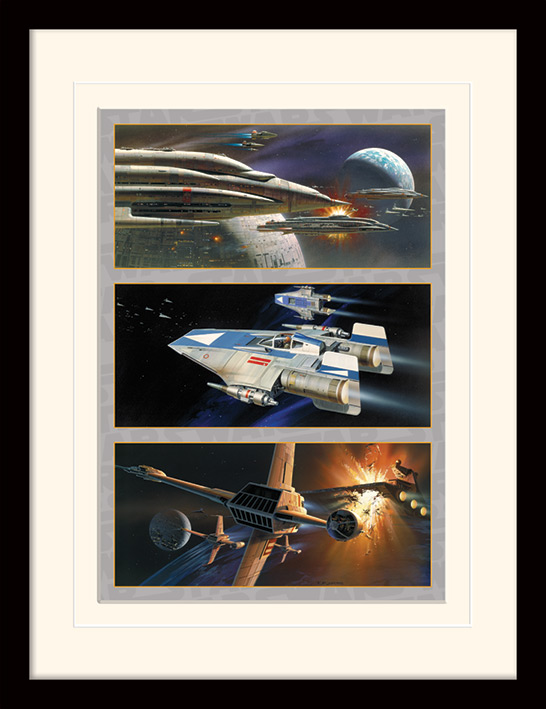Star Wars (Rebel Assault) Mounted & Framed 30 x 40cm Prints