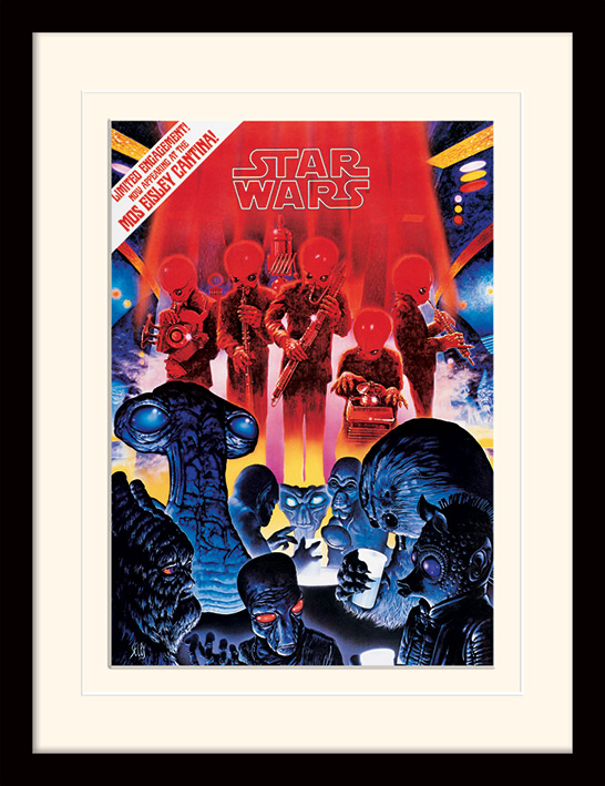 Star Wars (Mos Eisley Cantina) Mounted & Framed 30 x 40cm Prints