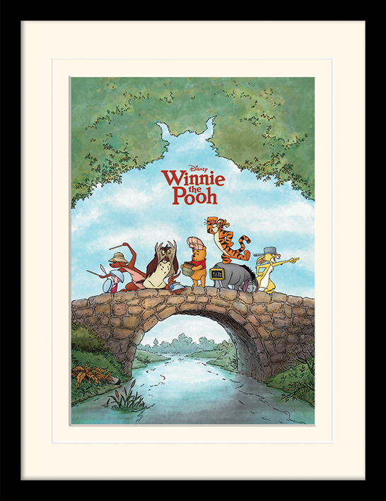 Winnie The Pooh Mounted & Framed 30 x 40cm Print