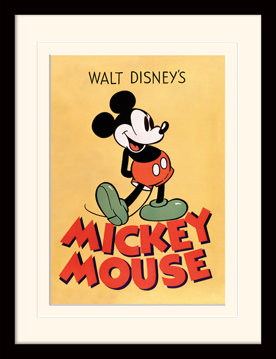 Mickey Mouse (Mickey) Mounted & Framed 30 x 40cm Print