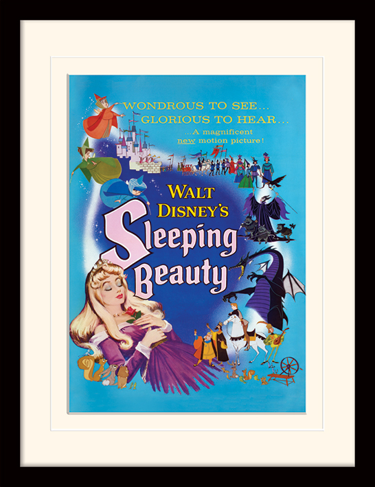 Sleeping Beauty (Glorious) Mounted & Framed 30 x 40cm Print
