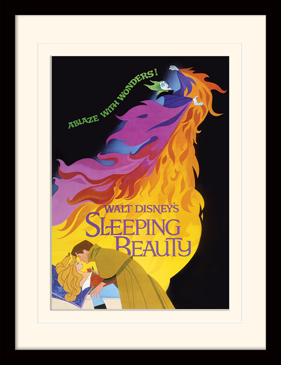 Sleeping Beauty (Ablaze) Mounted & Framed 30 x 40cm Print