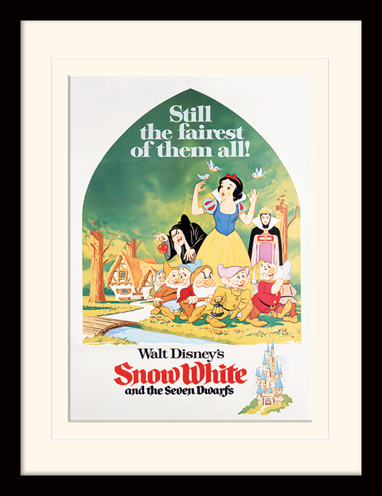 Snow White (Still The Fairest) Mounted & Framed 30 x 40cm Print