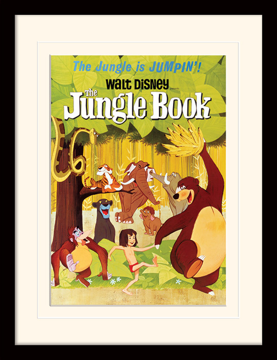 The Jungle Book (Jumpin') Mounted & Framed 30 x 40cm Print