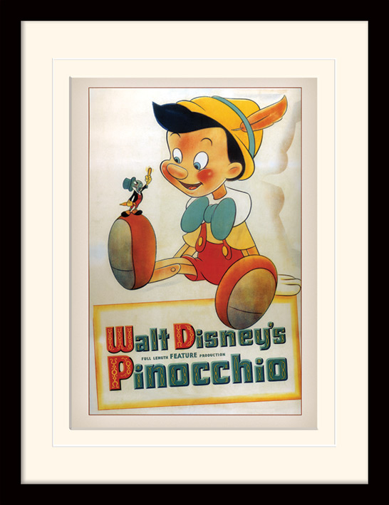 Pinocchio (Conscience) Mounted & Framed 30 x 40cm Print