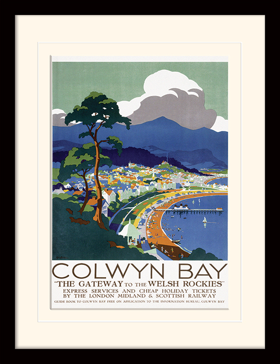 Colwyn Bay Mounted & Framed 30 x 40cm Prints