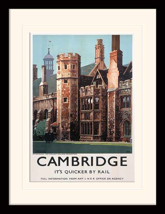 Cambridge (Peterhouse) Mounted & Framed 30 x 40cm Prints