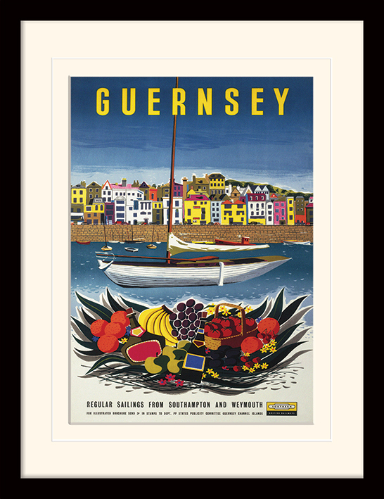 Guernsey (Boat) Mounted & Framed 30 x 40cm Print