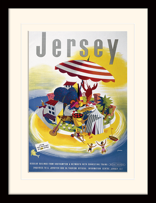 Jersey (Island) Mounted & Framed 30 x 40cm Prints