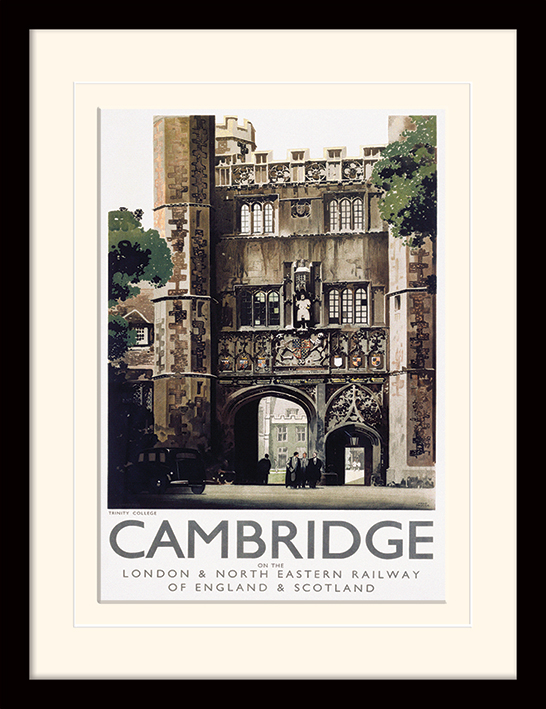 Cambridge (Trinity College) Mounted & Framed 30 x 40cm Print