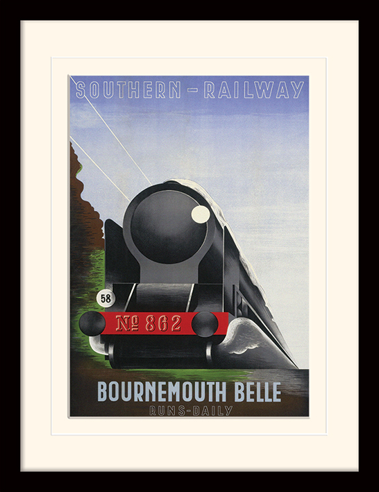 Bournemouth Belle Mounted & Framed 30 x 40cm Prints