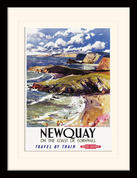 Newquay (Coast) Mounted & Framed 30 x 40cm Prints