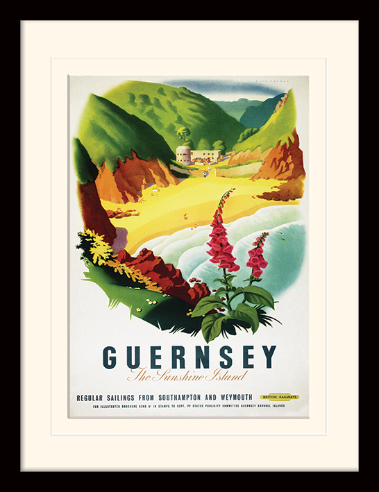 Guernsey (Beach) Mounted & Framed 30 x 40cm Prints
