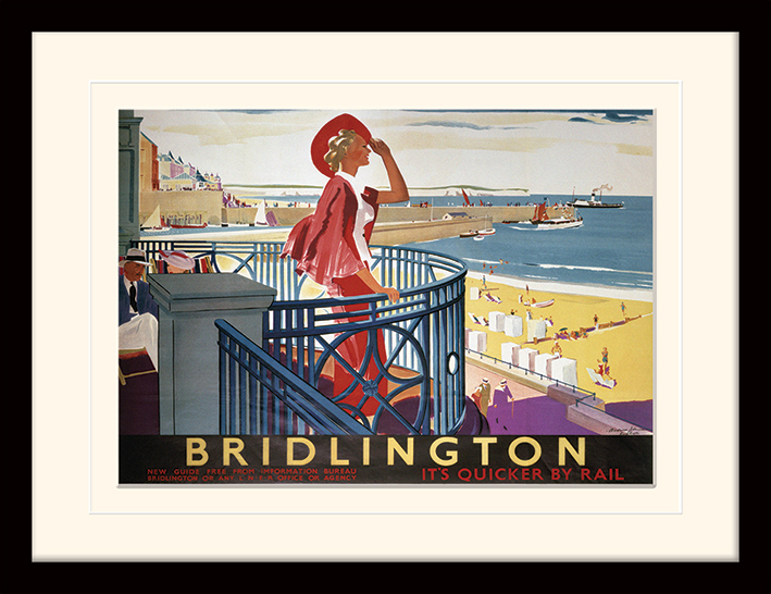 Bridlington (View) Mounted & Framed 30 x 40cm Prints