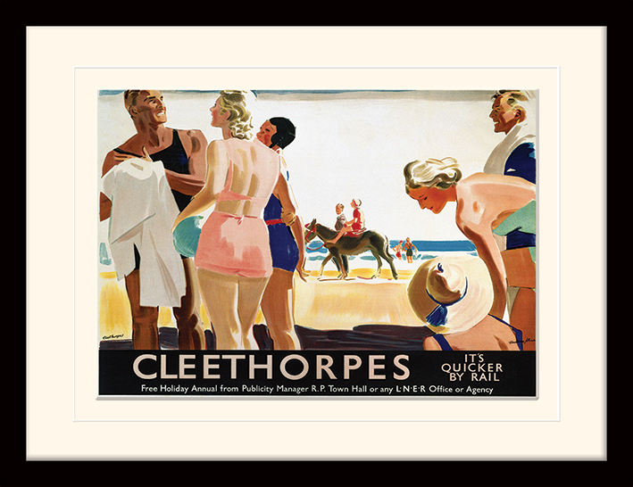 Cleethorpes (Donkey Ride) Mounted & Framed 30 x 40cm Prints