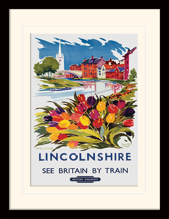 Lincolnshire (Tulips by Kenneth Steel) Mounted & Framed 30 x 40cm Prints