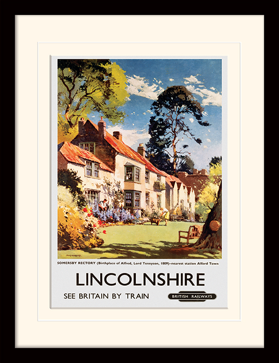 Lincolnshire (Somersby Rectory by Jack Merriott) Mounted & Framed 30 x 40cm Prints