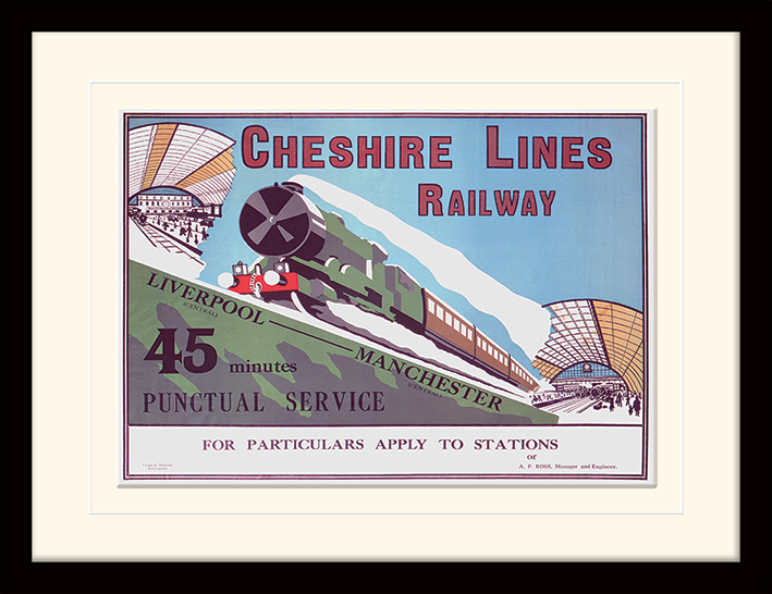 Liverpool (Cheshire Lines Railway) Mounted & Framed 30 x 40cm Print