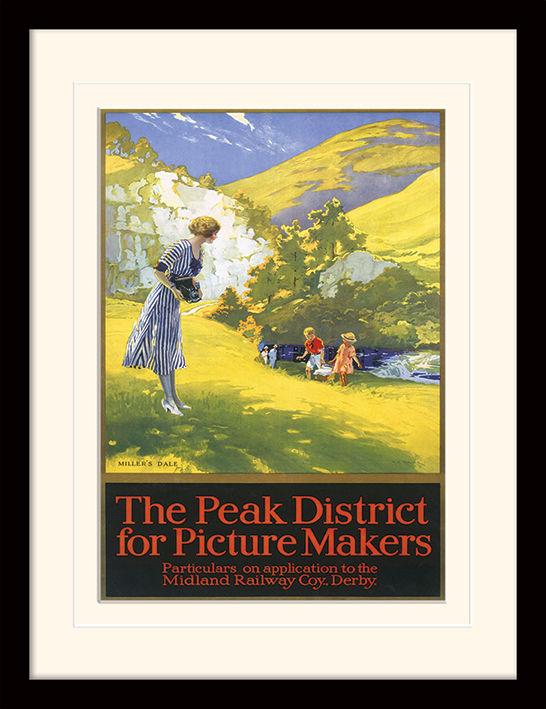 Peak District (For Picture Makers by Charles E Turner) Mounted & Framed 30 x 40cm Prints