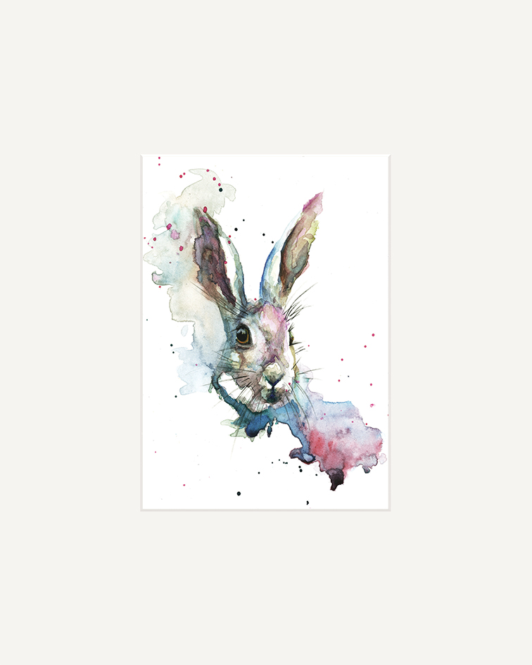 Sarah Stokes (March Hare) Mounted Print