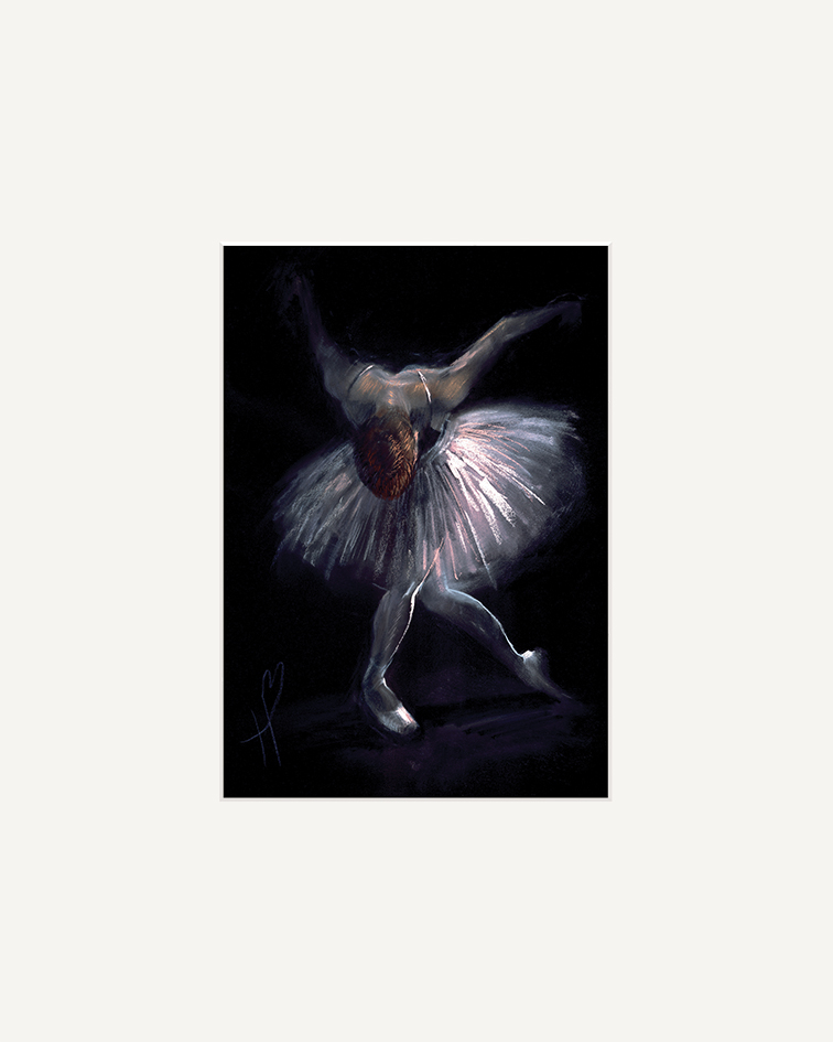 Hazel Bowman (Performance) Mounted Print