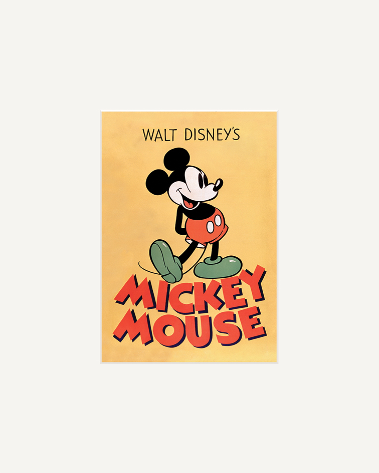 Mickey Mouse (Mickey) Mounted Print