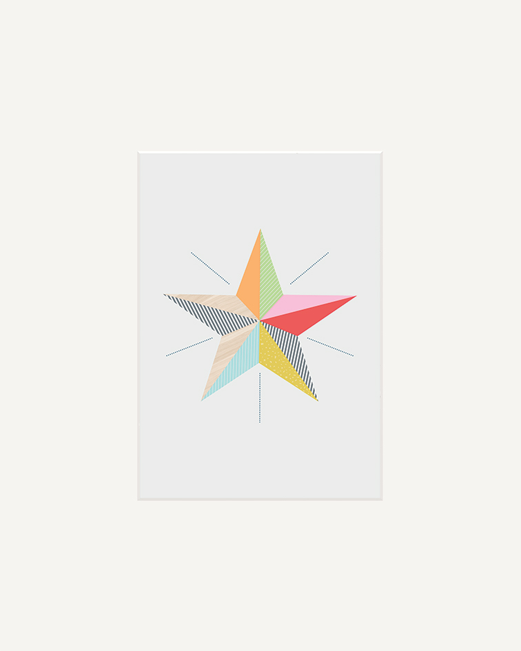 Little Design Haus (Star) Mounted Prints