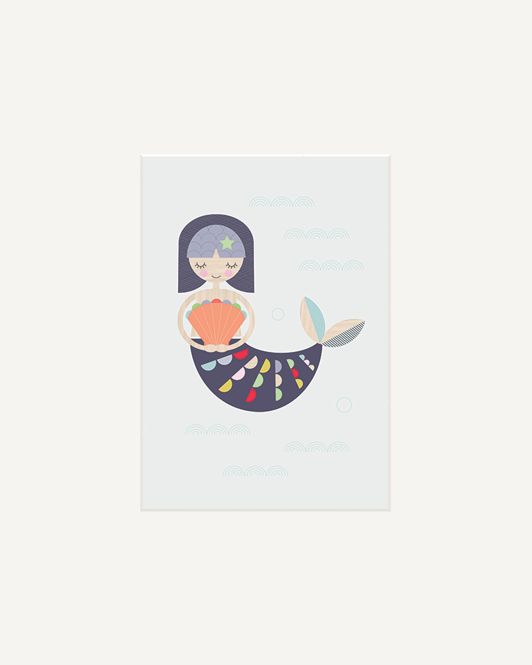 Little Design Haus (Mermaid) Mounted Prints