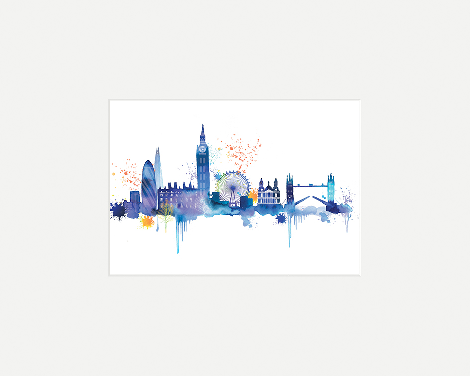 Summer Thornton (London Skyline) Mounted Print