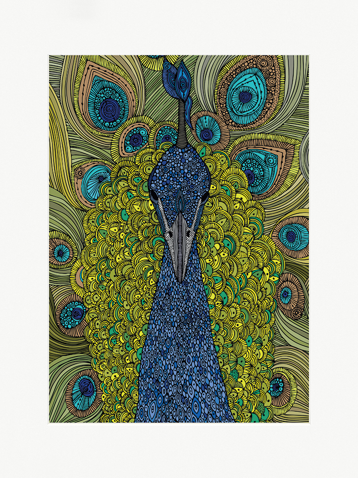 Valentina Ramos (The Peacock) Mounted Print