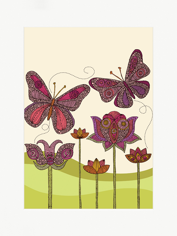 Valentina Ramos (Butterflies) Mounted Print