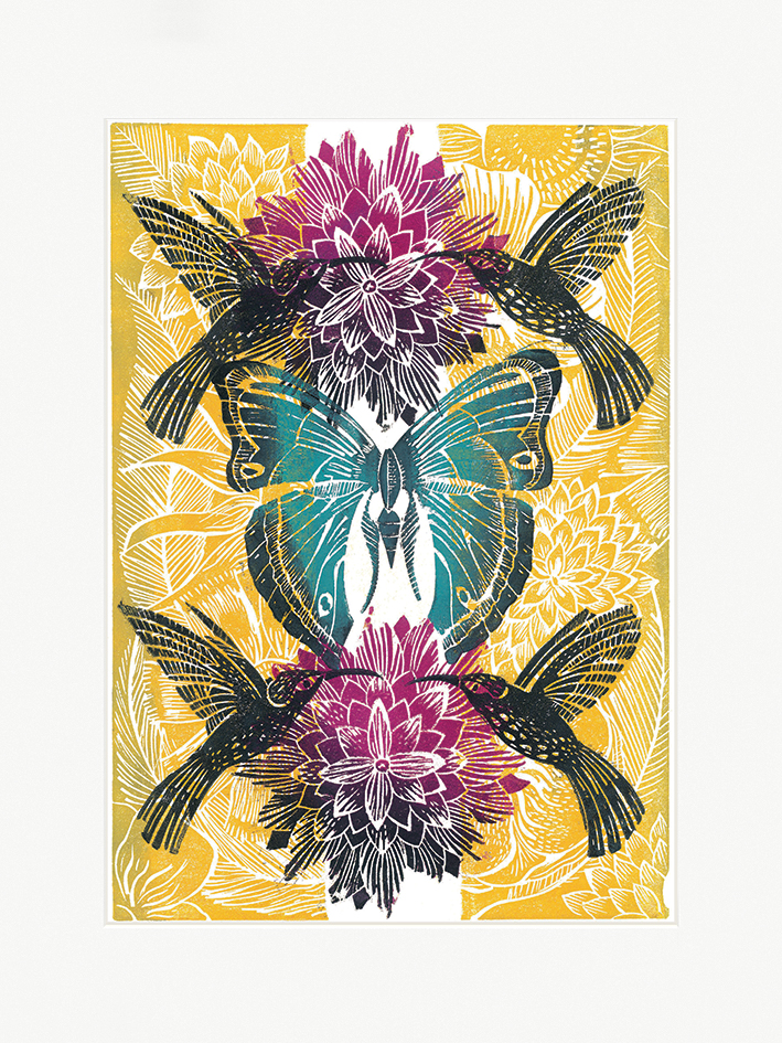 Amanda Colville (Hummingbirds) Mounted Print