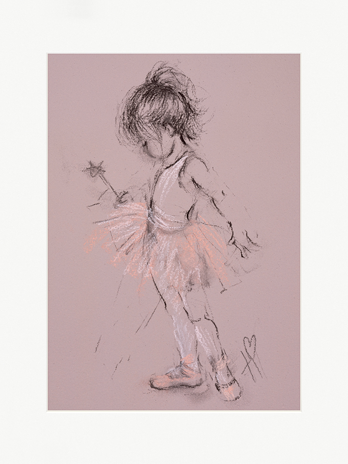 Hazel Bowman (Little Ballerina II) Mounted Prints