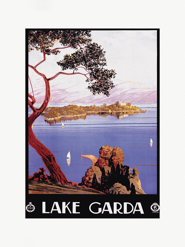 Piddix (Lake Garda) Mounted Prints