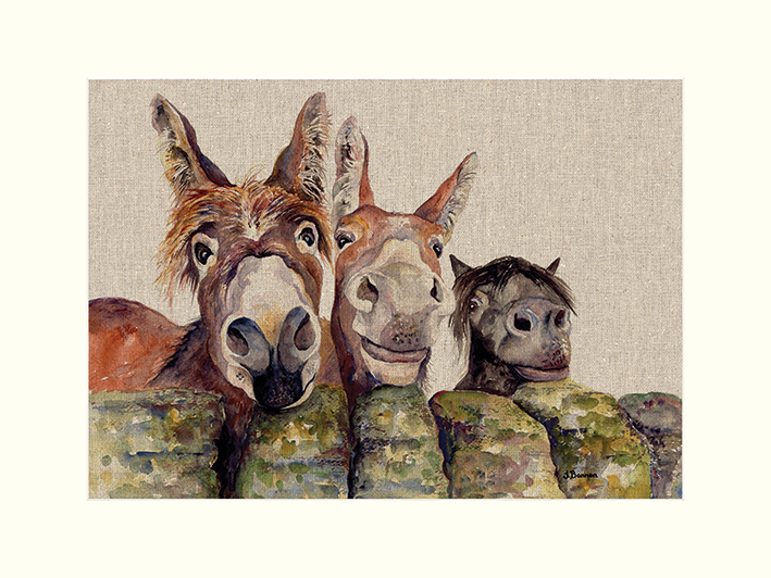 Jane Bannon (Johnny, Freckles & Halfpint) Mounted Prints