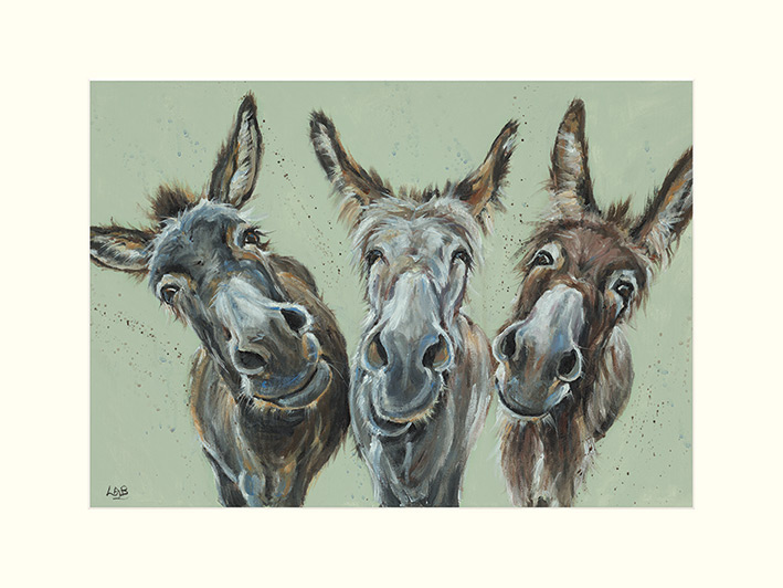 Louise Brown (Wise Asses) Mounted Print