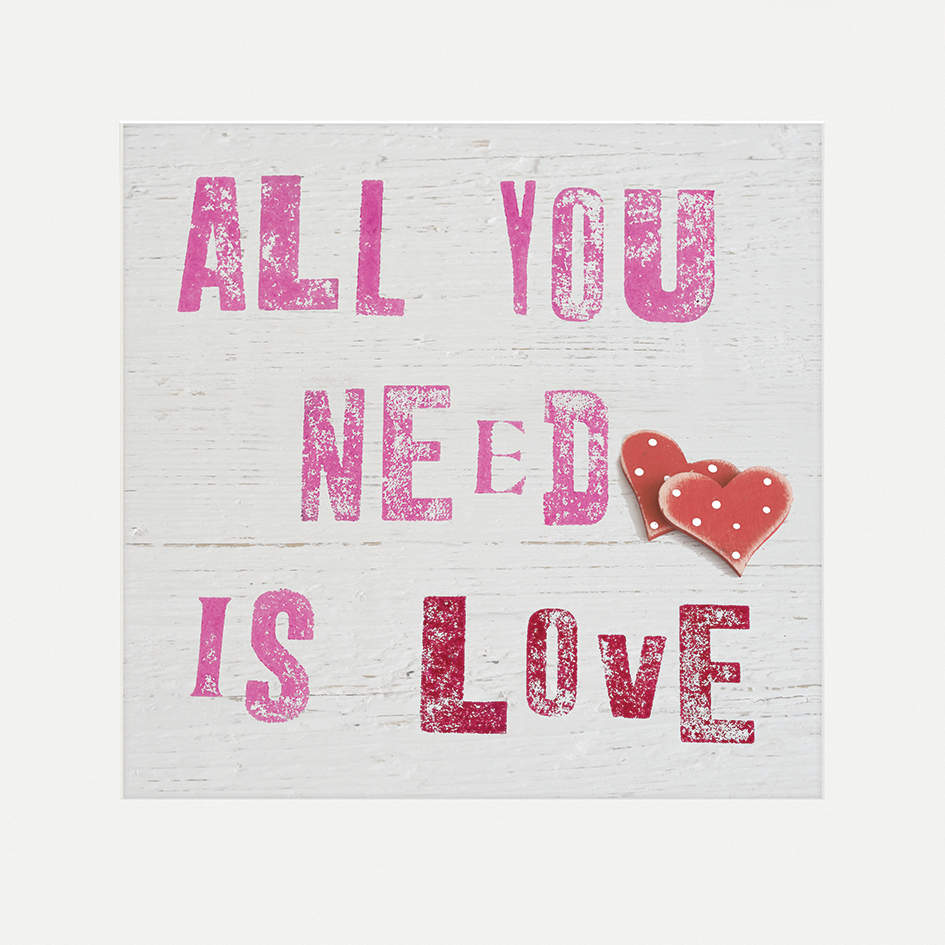 Howard Shooter (All You Need Is Love) Mounted Print