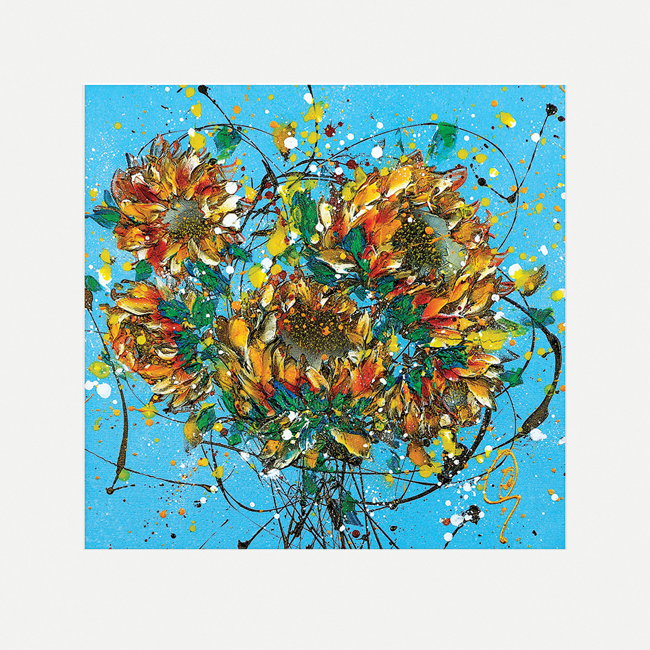 Clare Sykes (Sun Seeds Breeze 1) Mounted Print