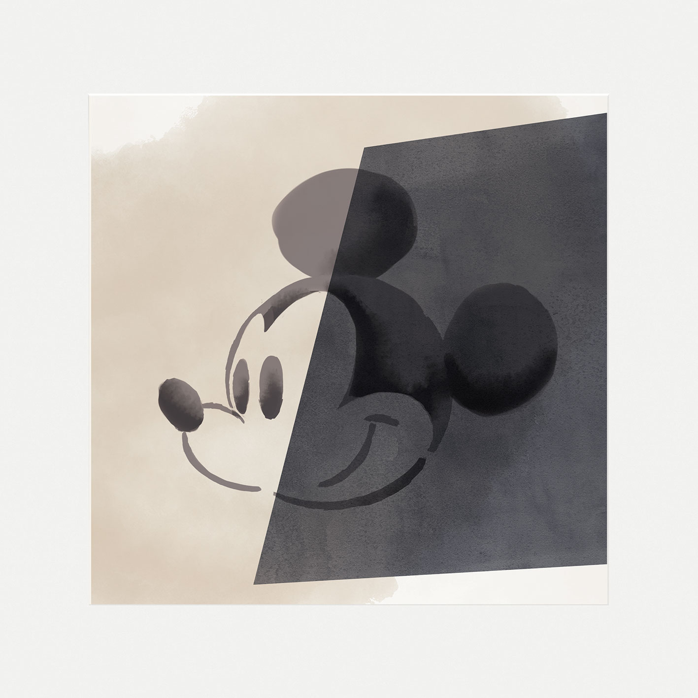 Mickey Mouse Mounted Print