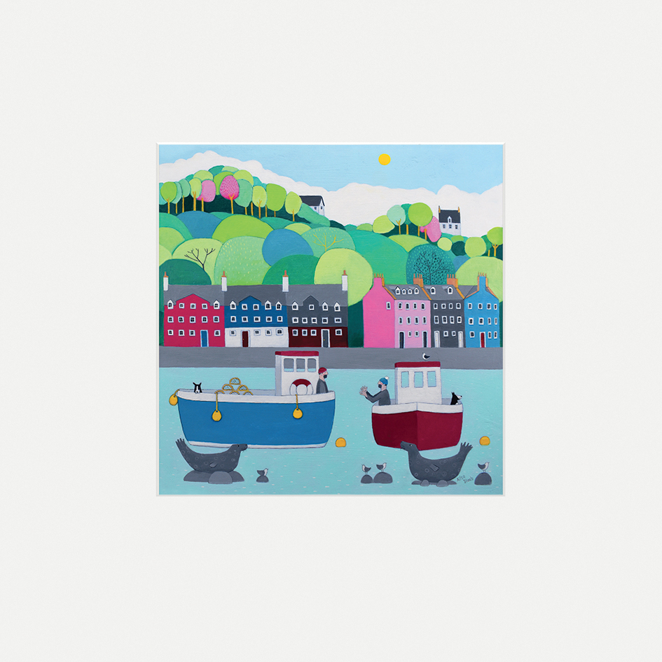 Ailsa Black (The One That Got Away From Tobermory Bay) Mounted Prints