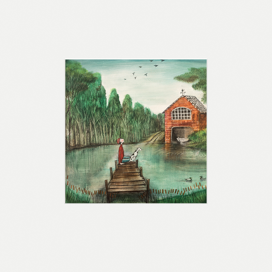 Joe Ramm (Boat House) Mounted Print