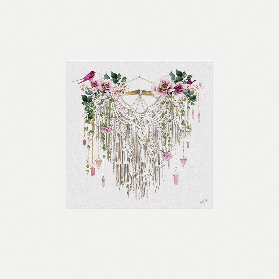 Summer Thornton (Macramé) Mounted Print