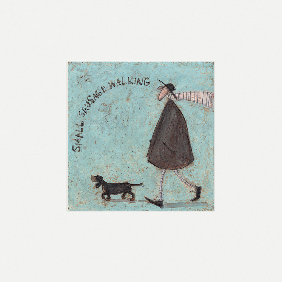 Sam Toft (Small Sausage Walking) Mounted Prints