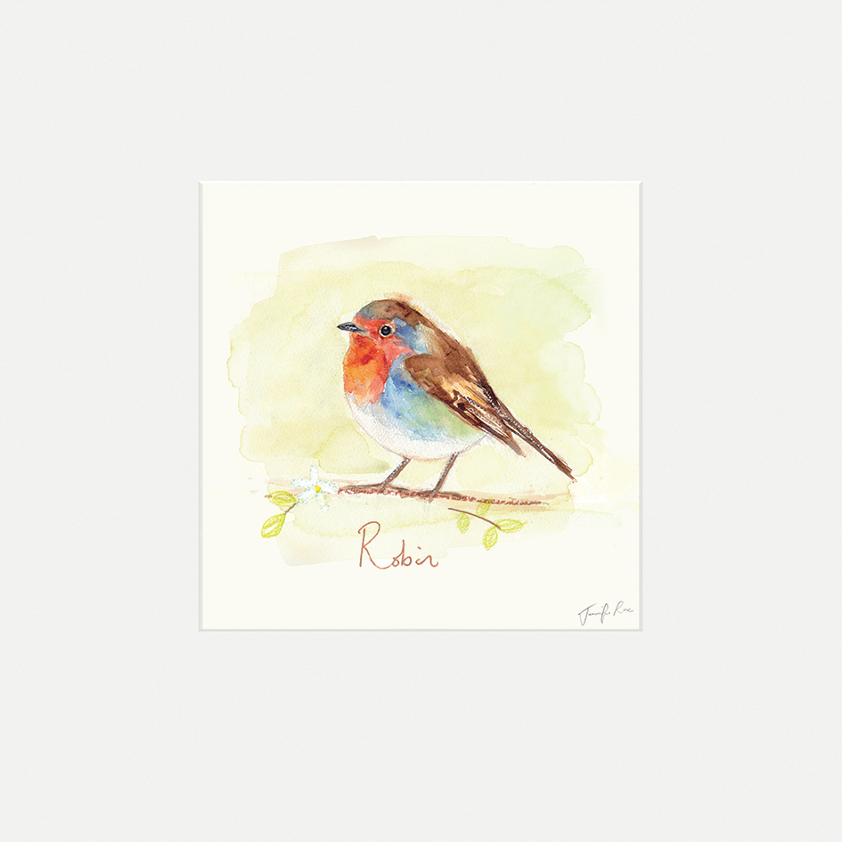 Jennifer Rose (Robin) Mounted Prints