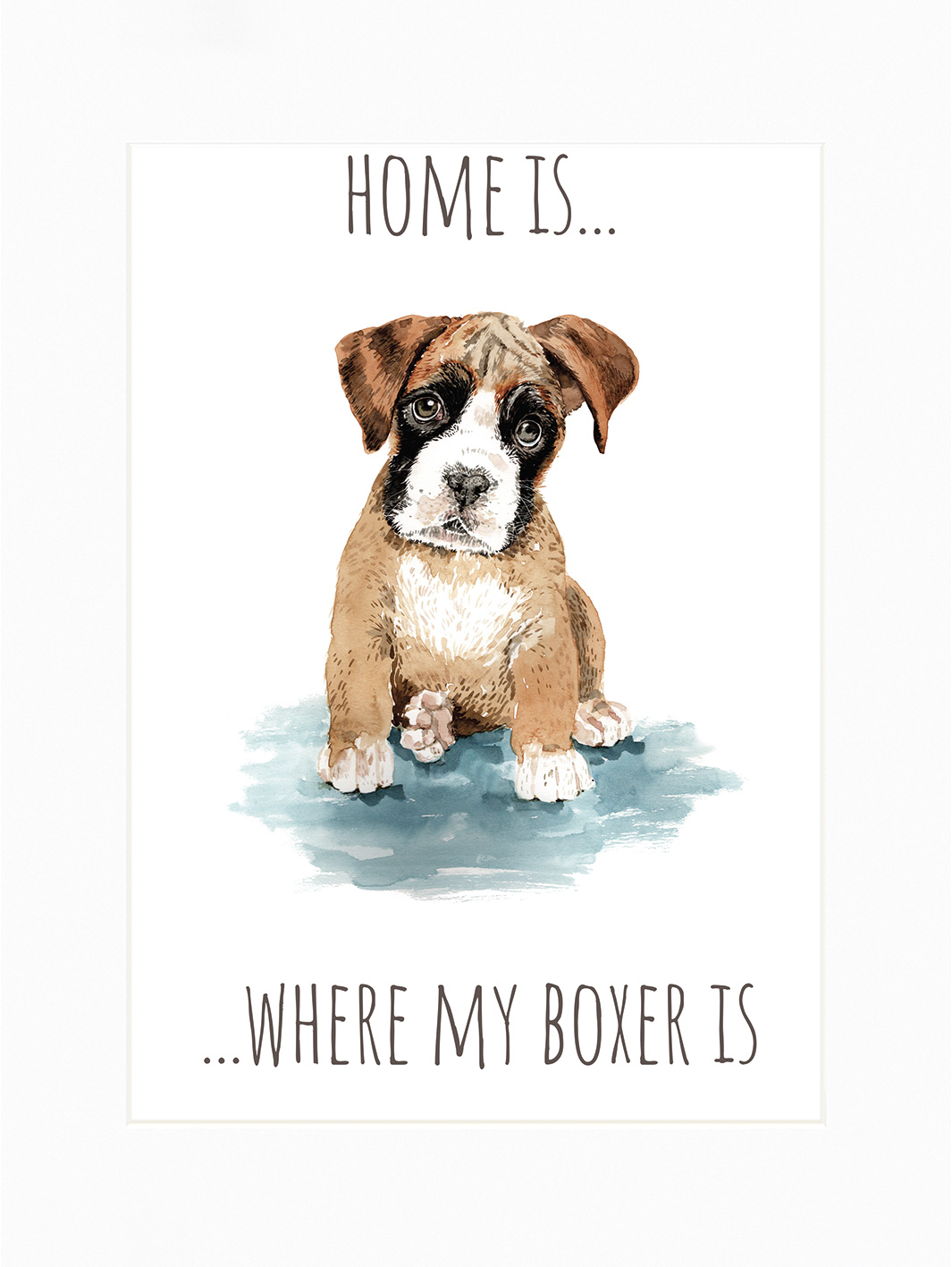Louise Nisbet (Boxer) Mounted Print