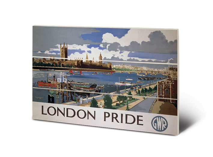 London (11) Wood Print